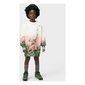 Molo - Cyrella Animals Organic Cotton Dress | White