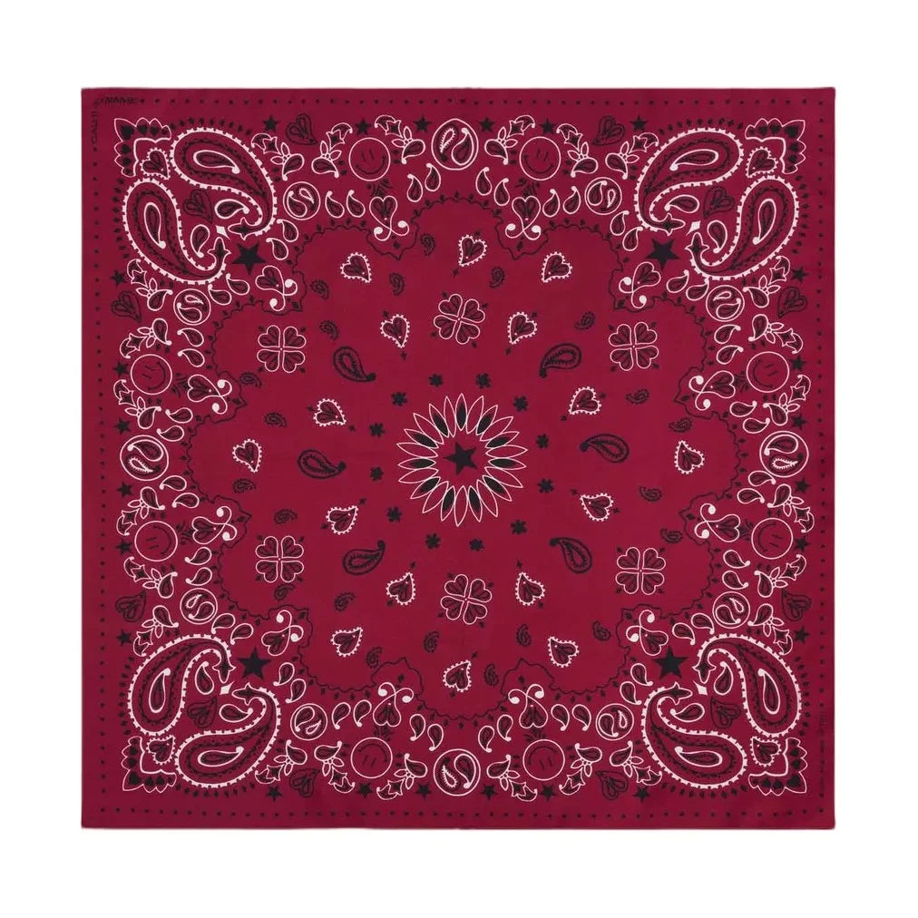 Call it by your name - Bandana Small Etoile Soie | Burgundy