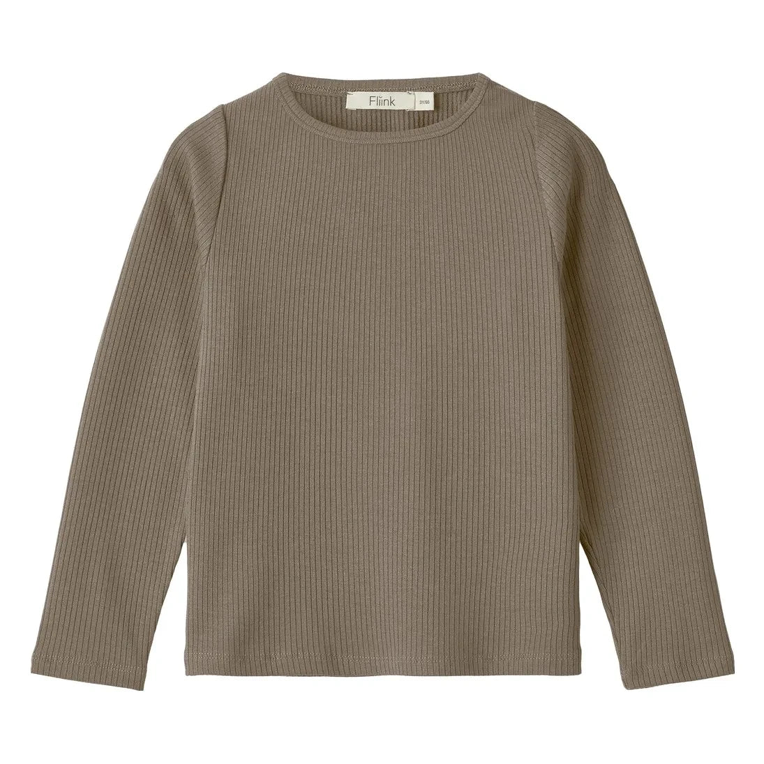 Fliink - Kenna Ribbed T-Shirt | Khaki