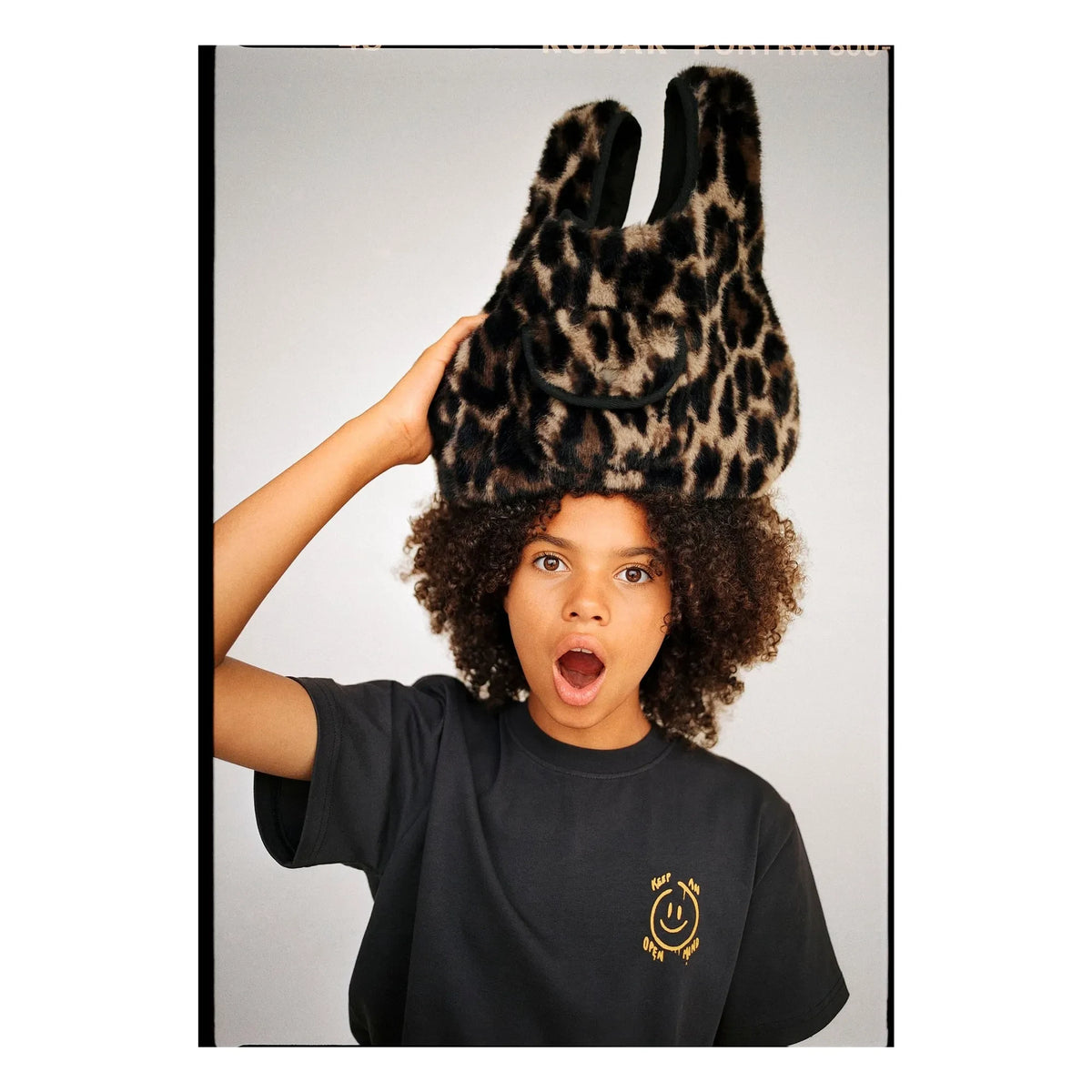 Molo - Jolie Leopard Fur Bag from Recycled Fibers | Brown