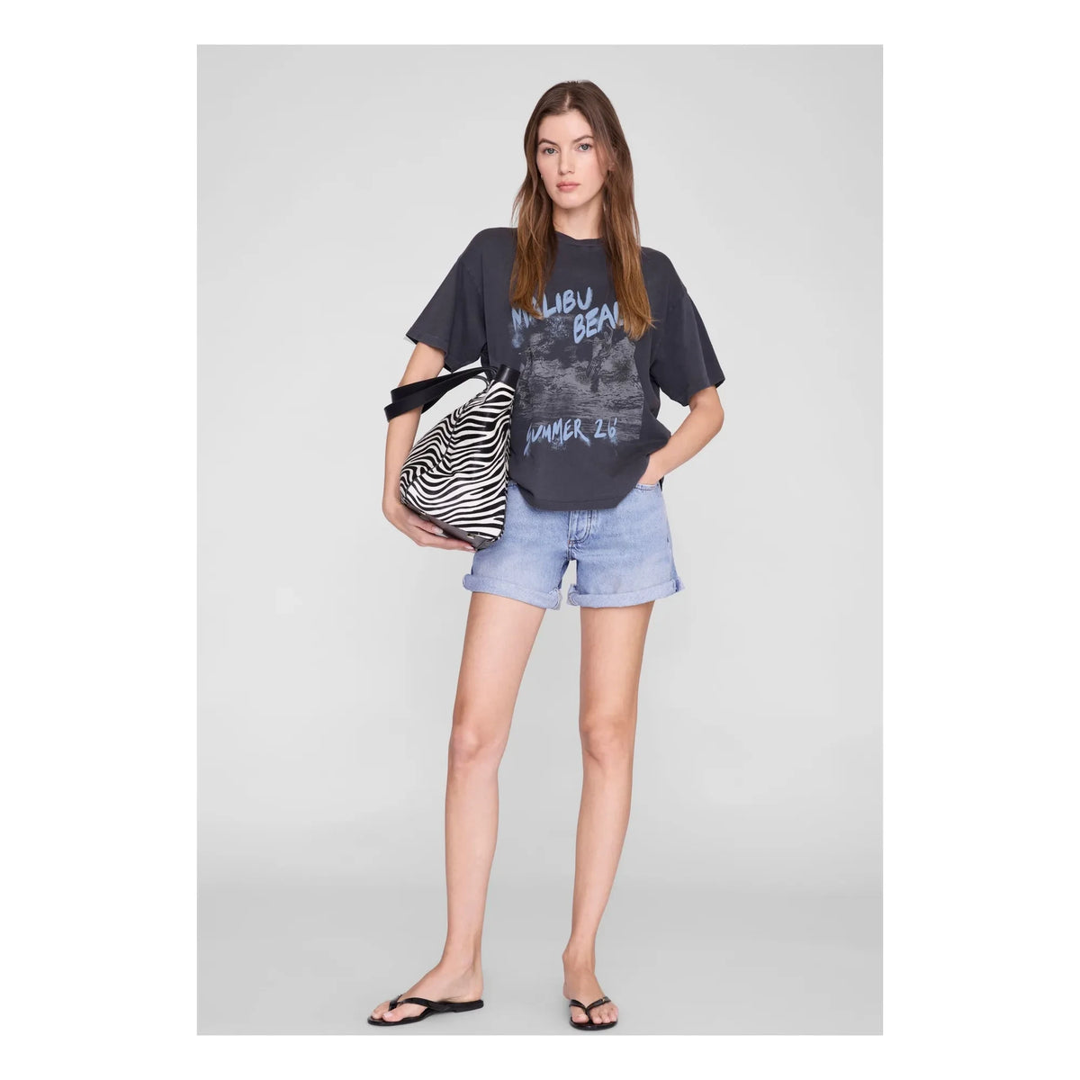 Anine Bing - Cade T-Shirt | Gray