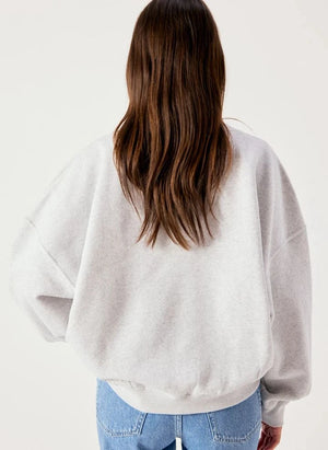 American Vintage - Baptown Cotton Sweatshirt | Grey melange