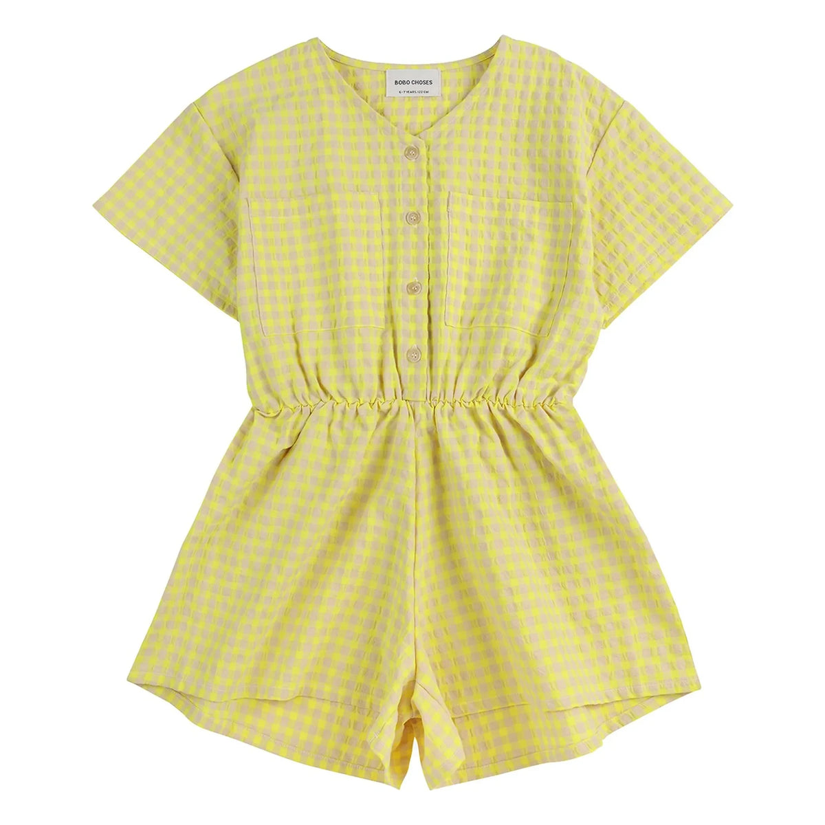 Bobo Choses - Vichy Jumpsuit | Yellow