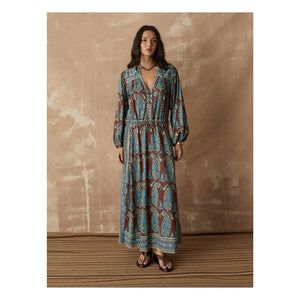 Boteh - Calico Cotton Smock Dress | Chocolate