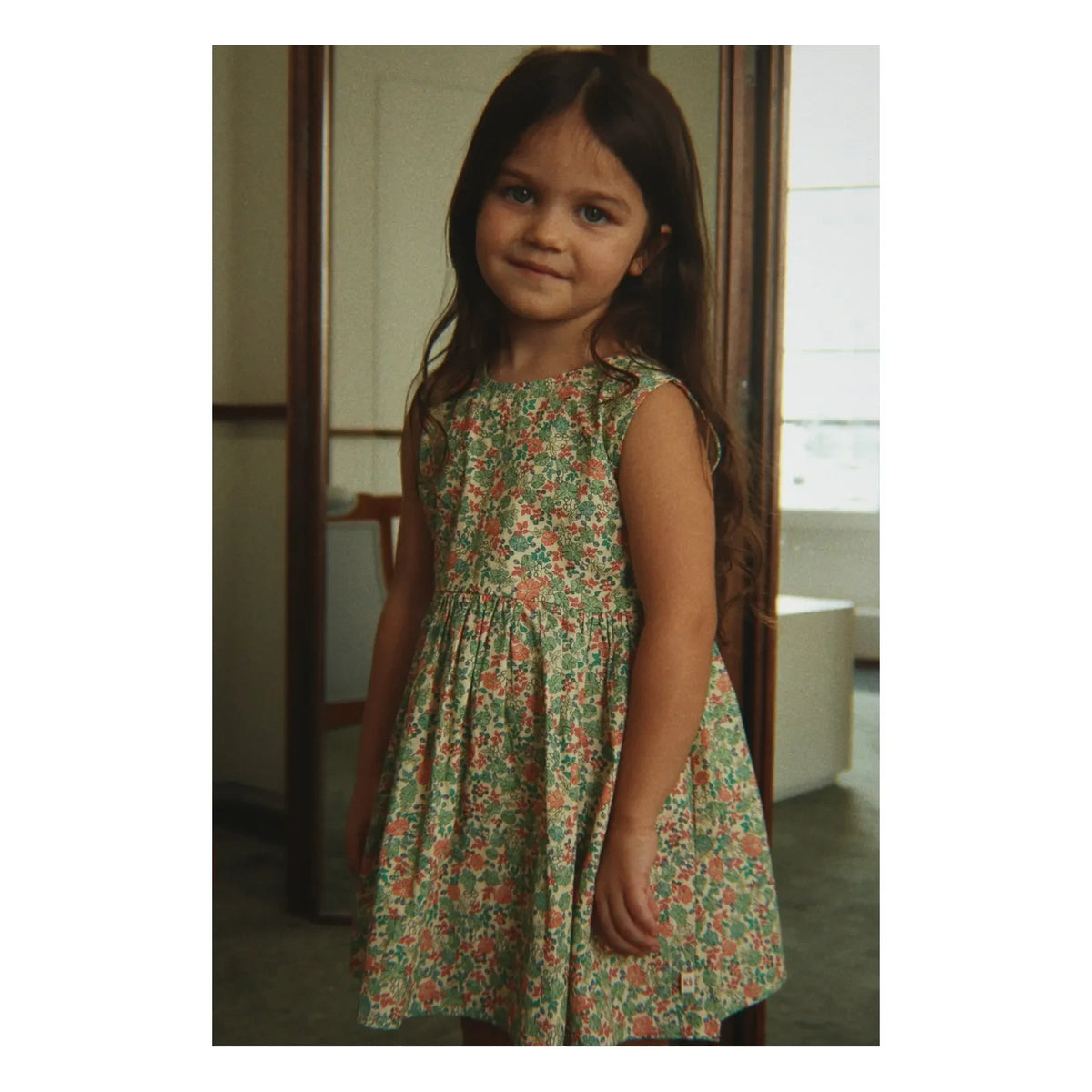 Konges Sløjd - Ponza Floral Dress, Organic Cotton | Green