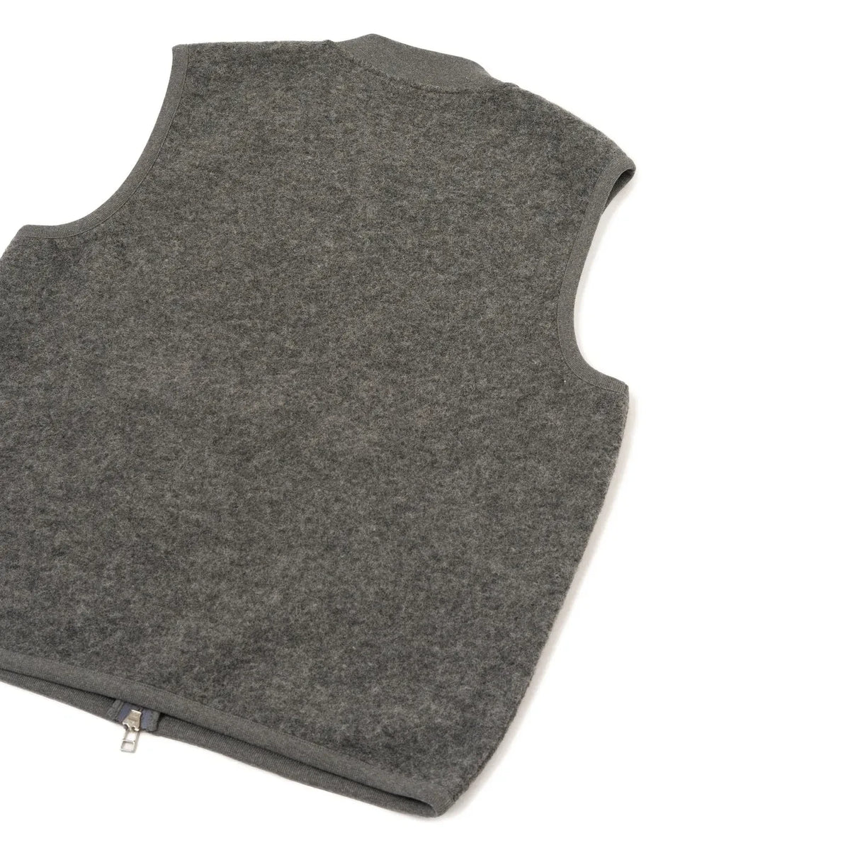 Universal Works - Sleeveless Wool Jacket | Dark grey