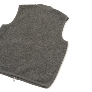 Universal Works - Sleeveless Wool Jacket | Dark grey