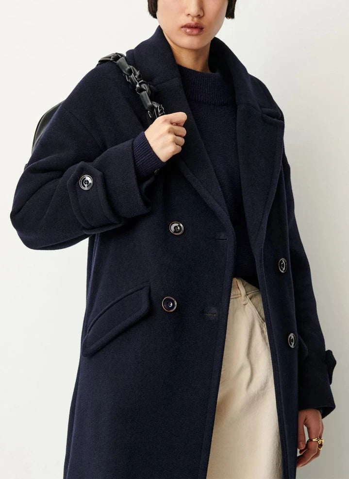 Sessùn - Mia Wool Coat | Navy