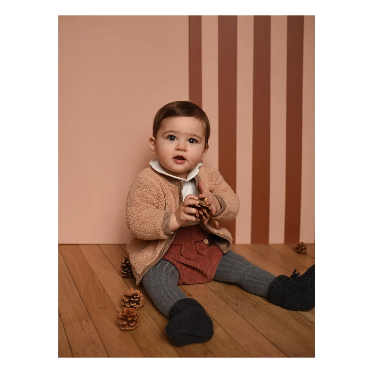 Lililotte - Victoire Sherpa reversible cardigan | Beige