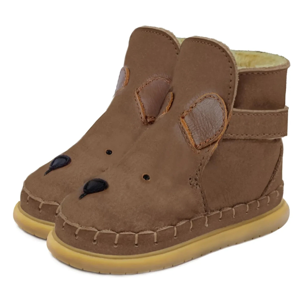 Donsje - Classic Dubu Bear-Furred Boots | Brown