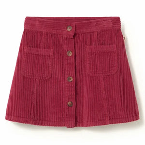 Cozmo - Modena Corduroy Skirt Organic Cotton | Burgundy