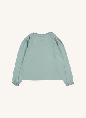Búho - Lace Organic Cotton T-shirt | Cedar Green