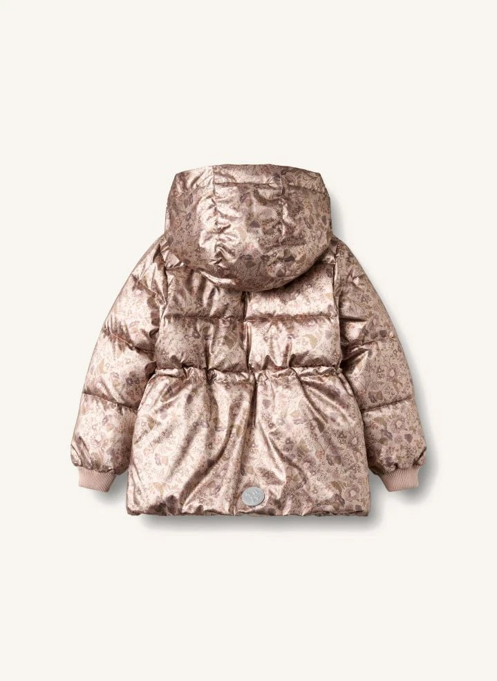 Wheat - Eli Fleurie Padded Jacket Made from Recycled Fibers | Rose Gold