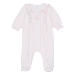 Tartine et Chocolat - Peter Pan Collar Lace Pyjamas | Light Pink