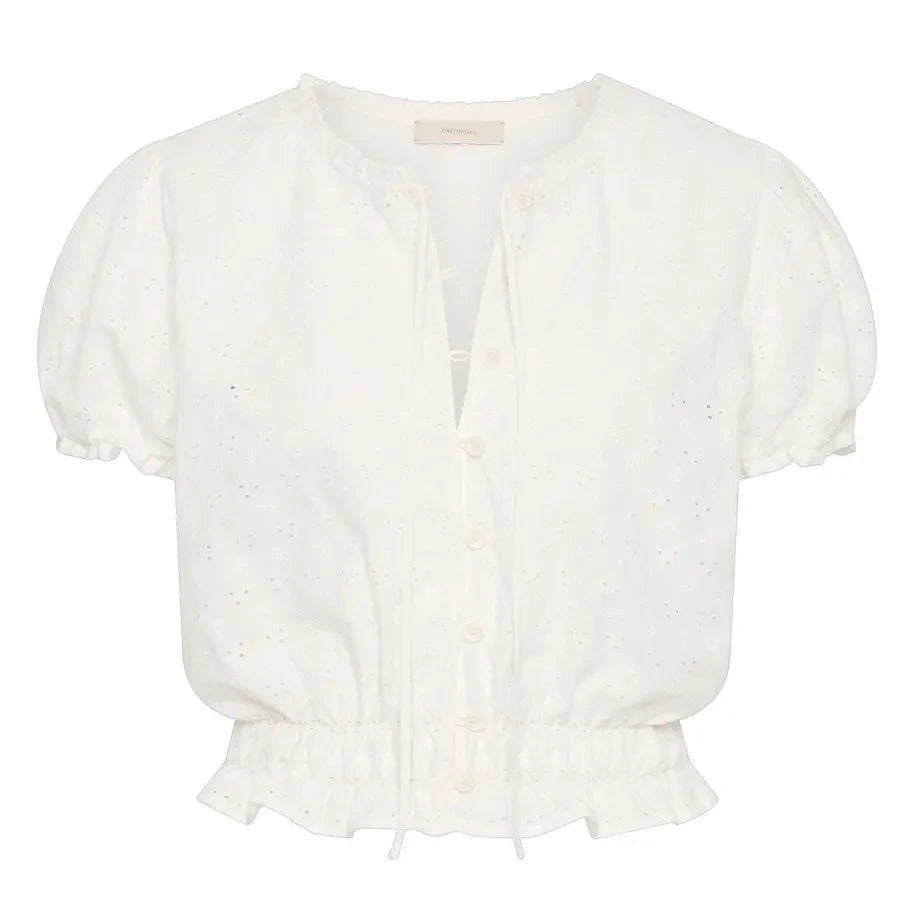 Faithfull the Brand - Santana Cotton Top | White