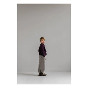 Jenest - Striped Pants | Burgundy