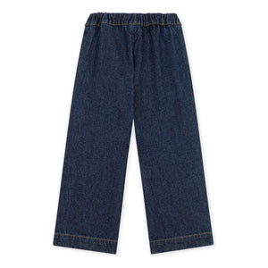 Petit Bateau - Organic Cotton Wide Leg Jeans | Dark Blue
