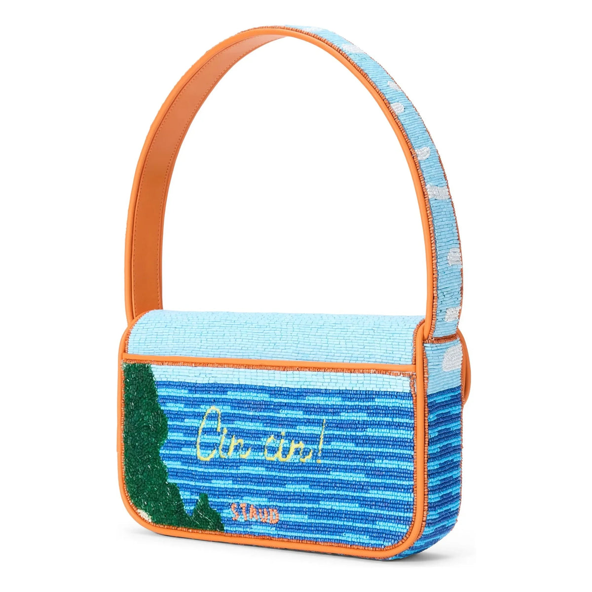 Staud - Tommy Beaded Bag | Sunset