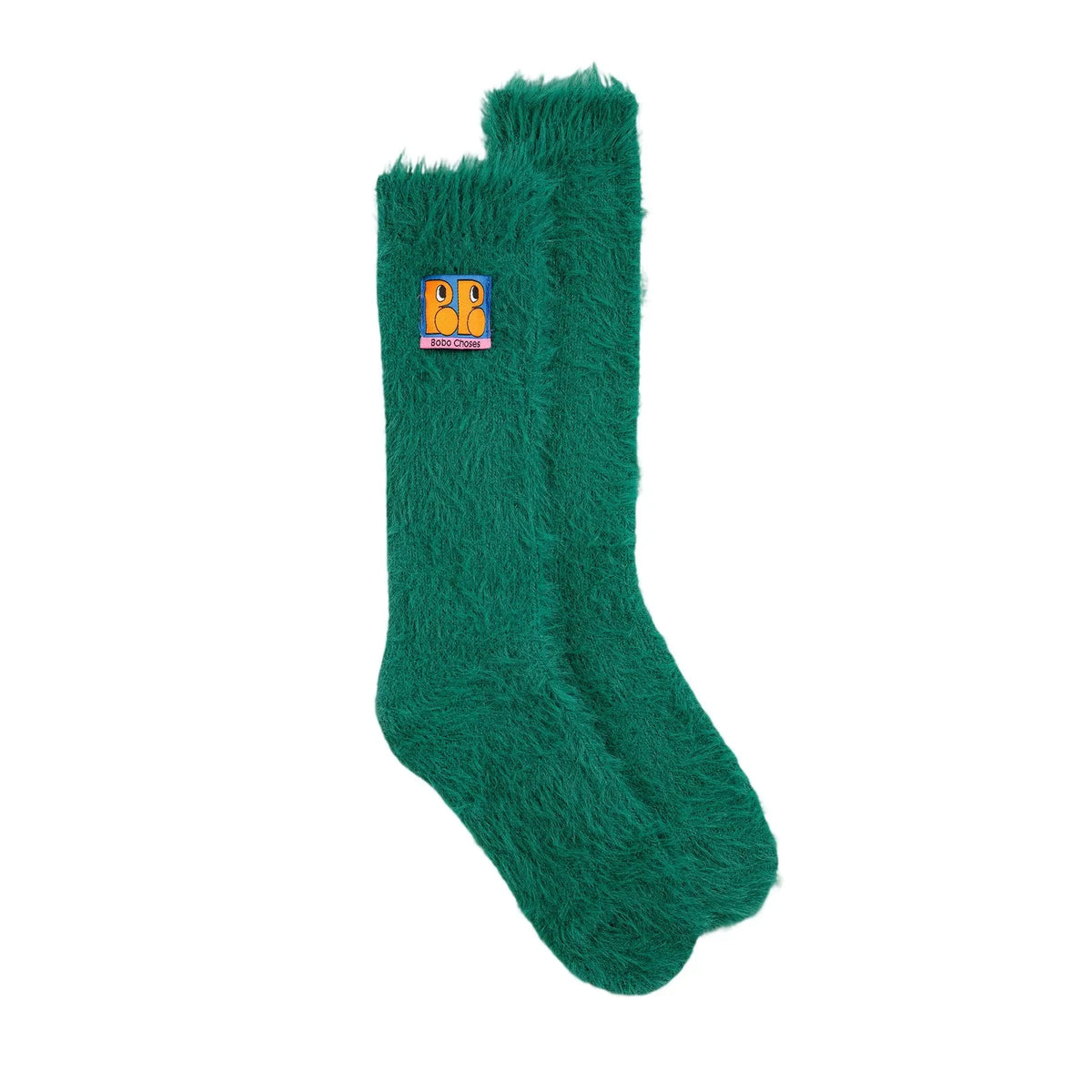 Bobo Choses - Tag Furry Socks | Forest Green