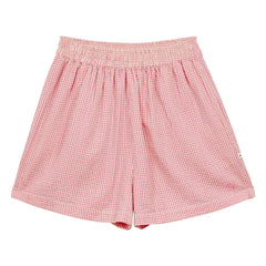 a.p - Cotton Gingham Shorts | Pink