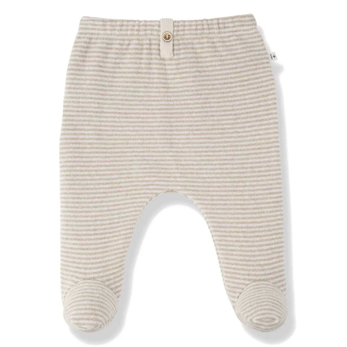 1+ in the family - Arras Striped Footed Leggings | Beige