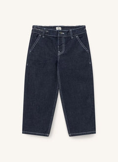 Copenhagen Colors - Jean Ballon Organic Cotton Heart-Shaped Pocket | Dark Blue