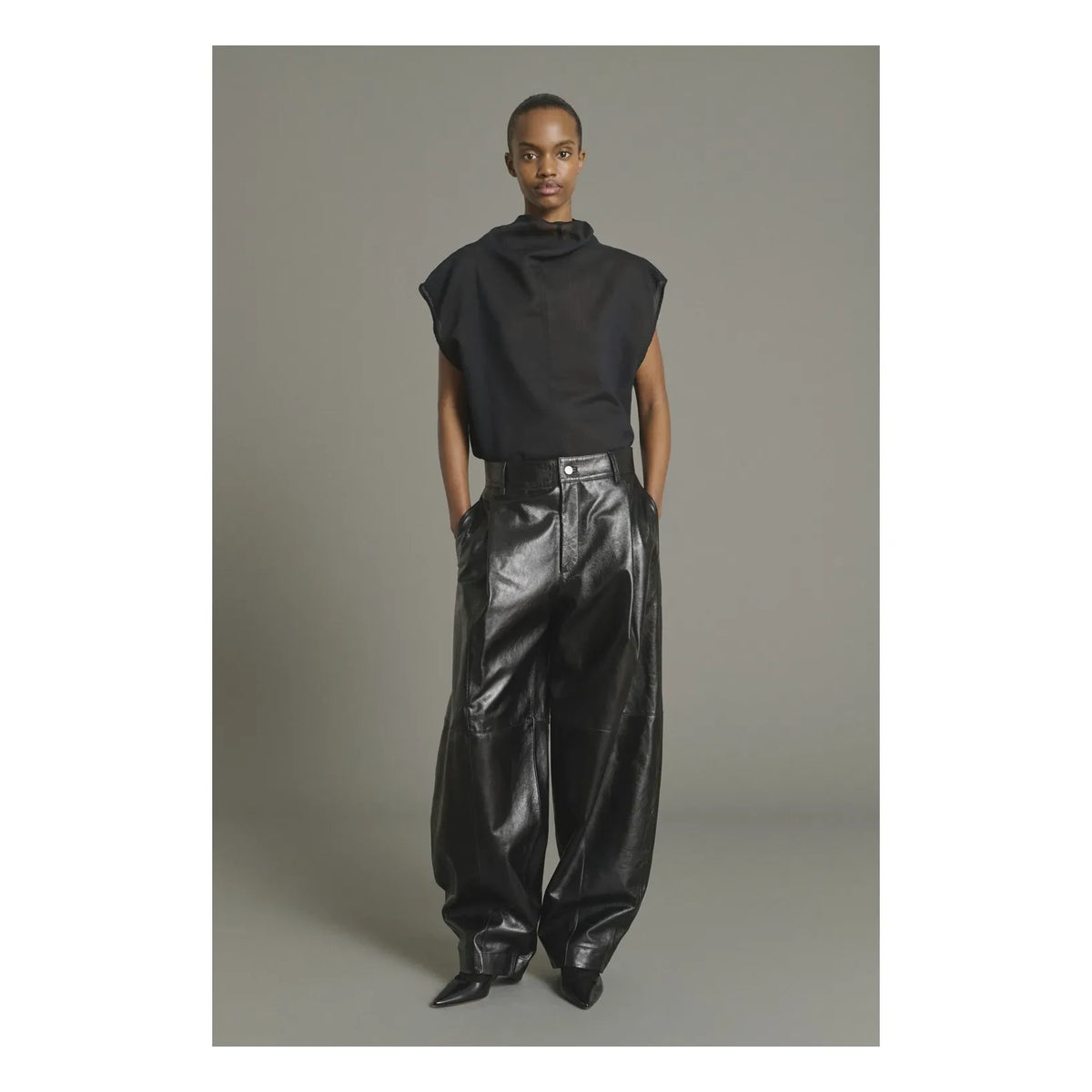 Soeur - Izumi organic cotton and silk blouse | Black