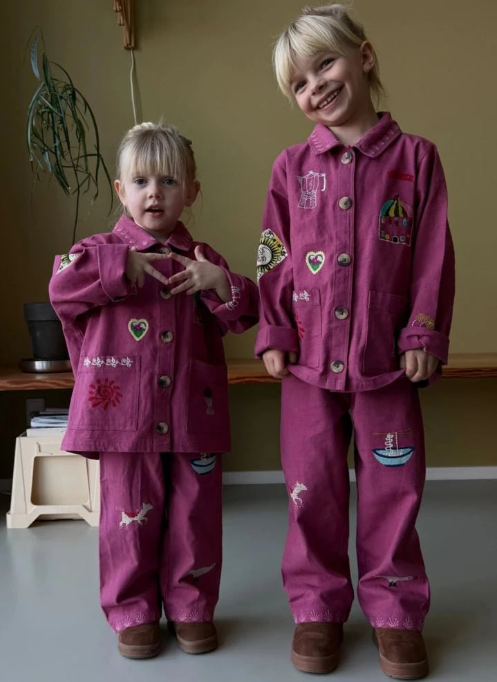 SISSEL EDELBO - My Coton Bio Jacket - Kids Collection | Fuchsia
