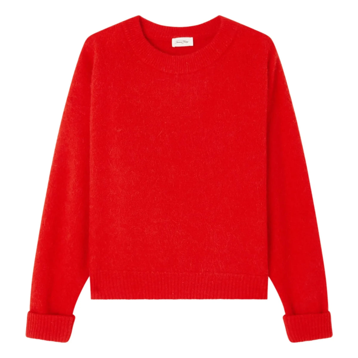 American Vintage - Vitow Alpaca and Wool Boat Neck Sweater | Red