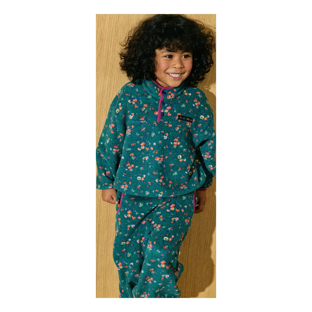 Petit Stella - Floral Fleece Set | Green