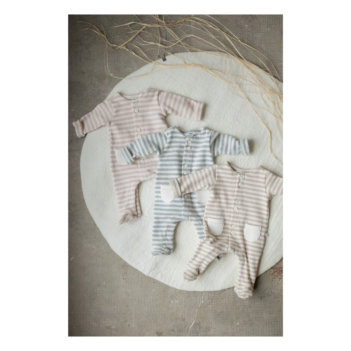 1+ in the Family - Milo Pajamas | Nude