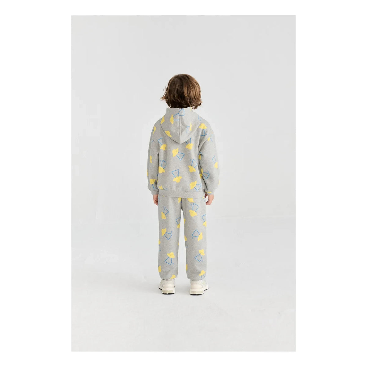 Bobo Choses - Organic Cotton Saucer Hooded Sweatshirt | Heather Grey