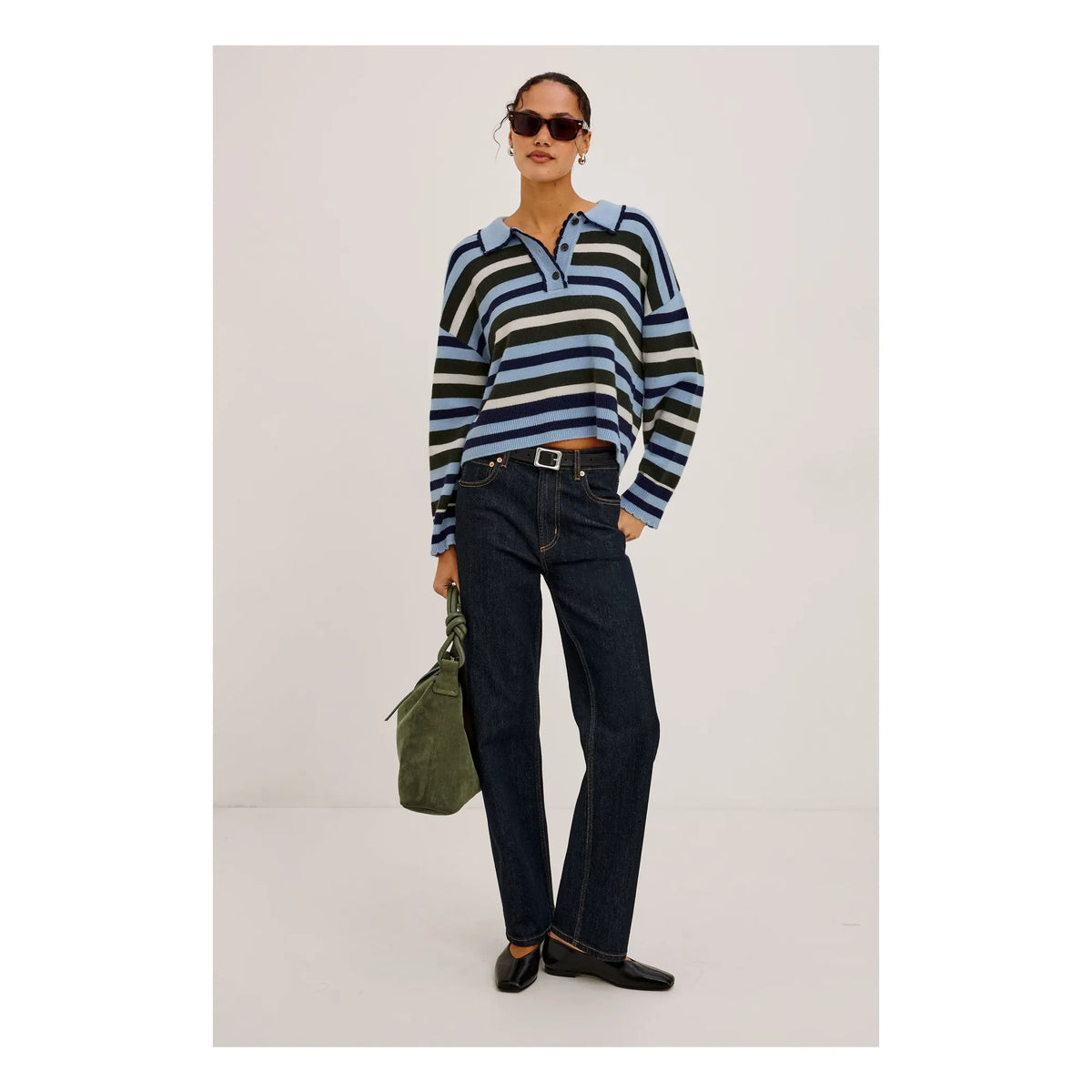 Rails - Striped Polo Delora | Blue