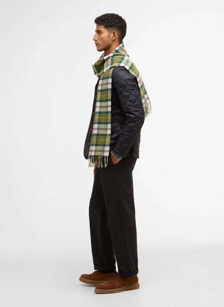 Barbour - Wool Tartan Scarf | Heather Green