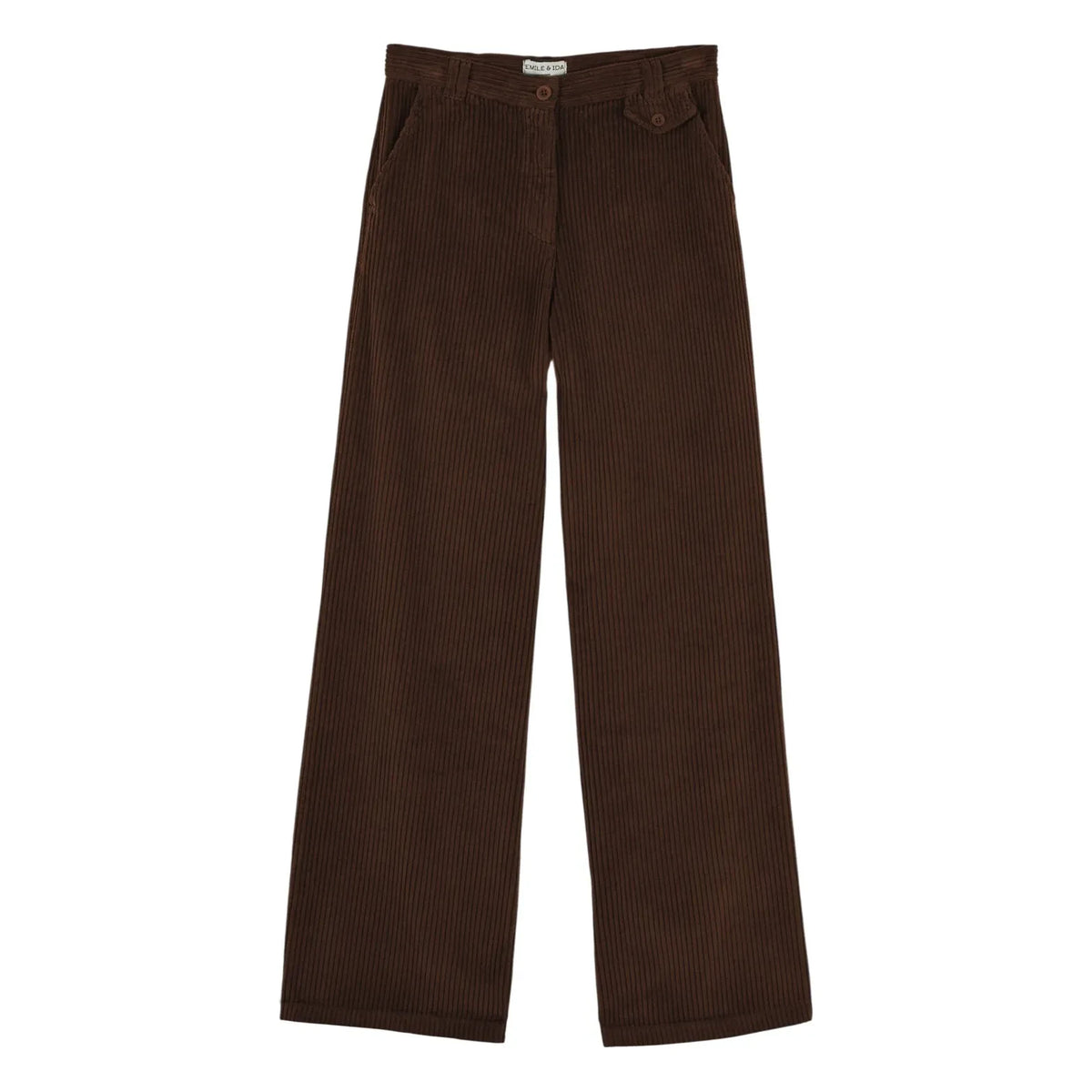 Emile et Ida - Edgar Velvet Pants | Ebony