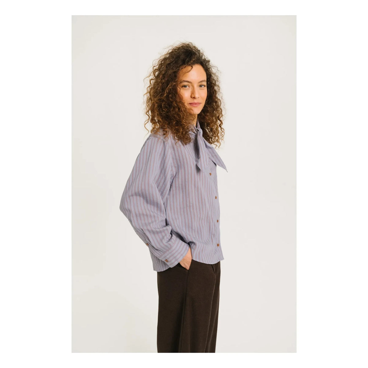 Sacrécoeur - Charlie scarf blouse | Purple