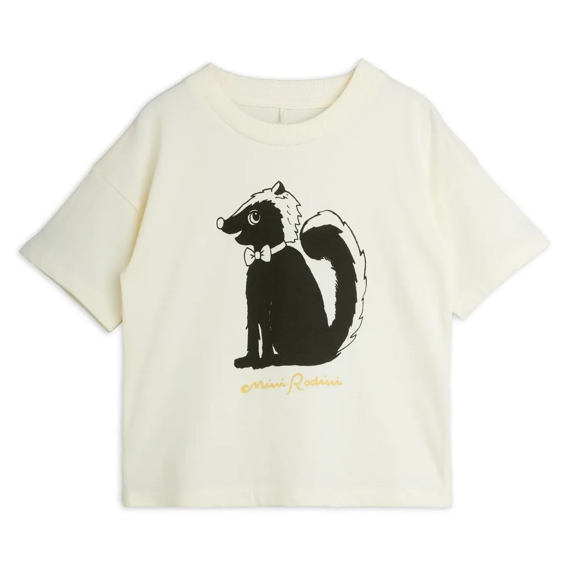 Mini Rodini - Mouffette Organic Cotton T-Shirt | Cream