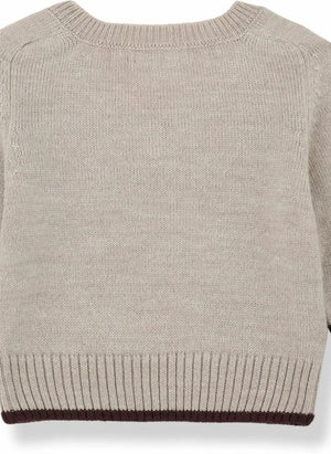1+ in the family - Kasper Merino Wool Sweater | Beige