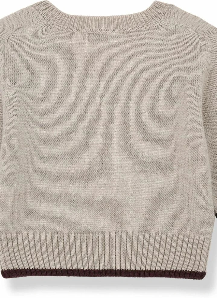 1+ in the family - Kasper Merino Wool Sweater | Beige