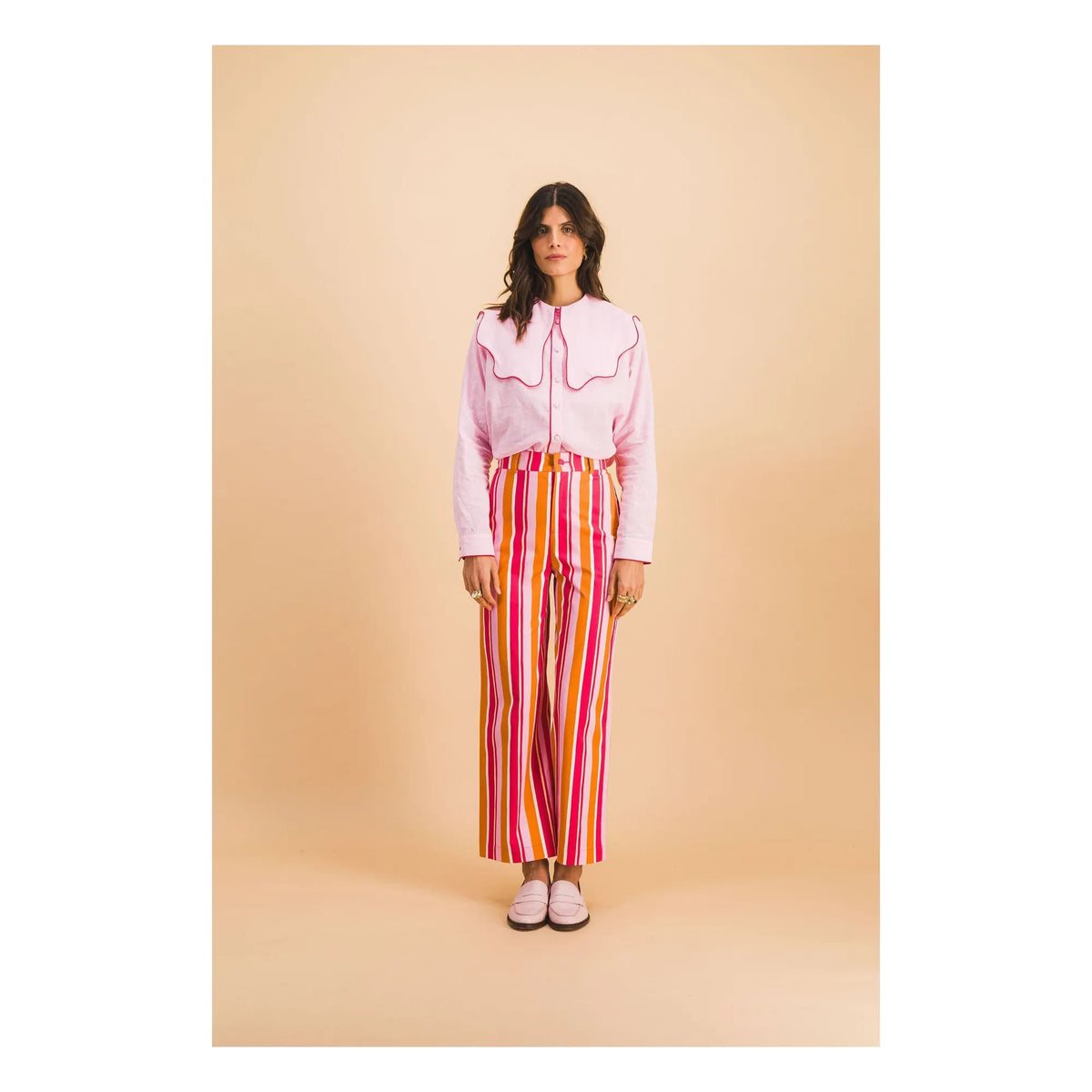 Elise Chalmin - Georgia Cotton Pants | Red