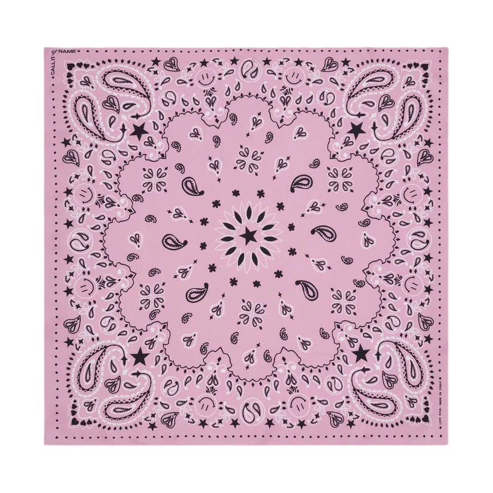 Call it by your name - Small Etoile Silk Bandana | Pink