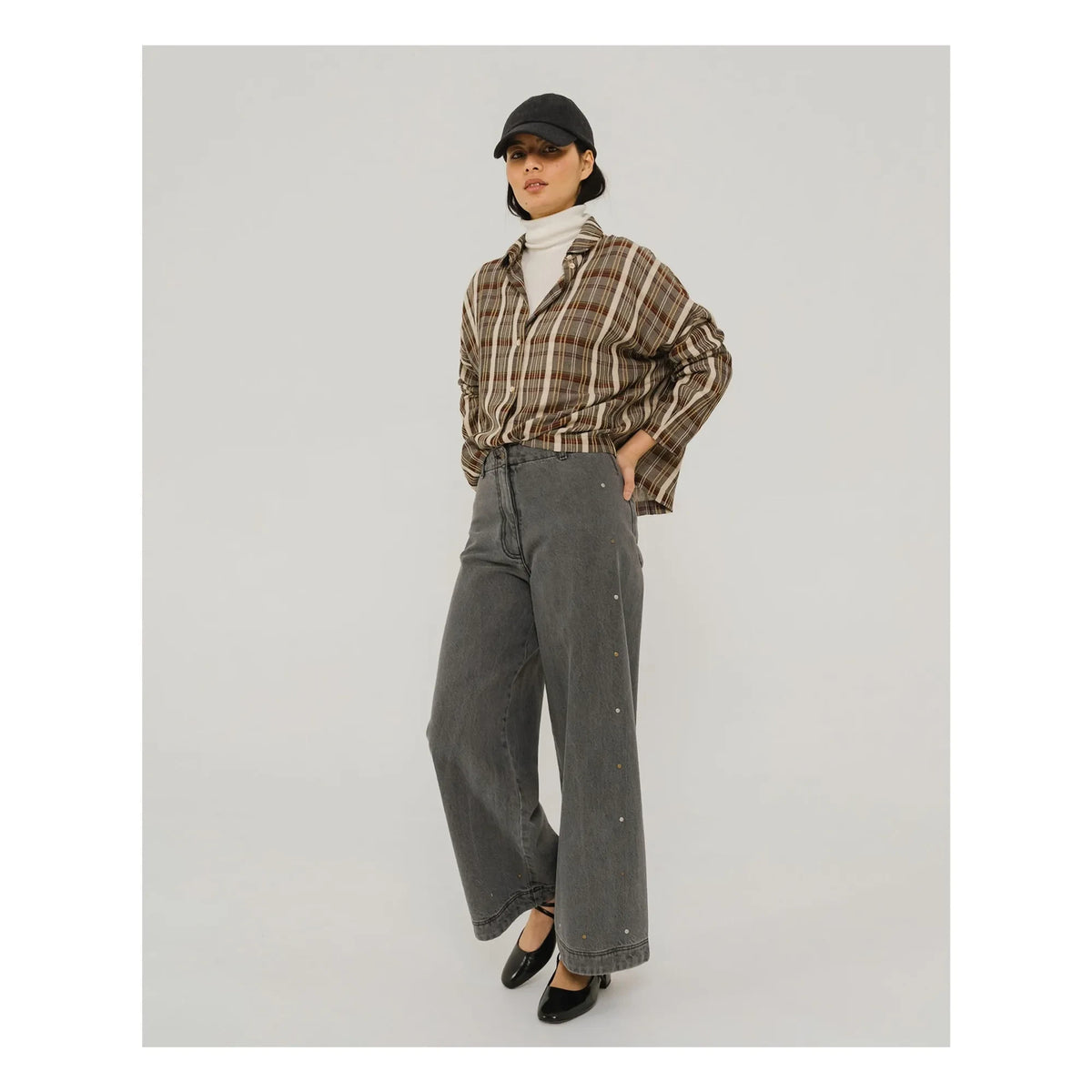 Tinsels - Wood Sevilla check shirt | Brown