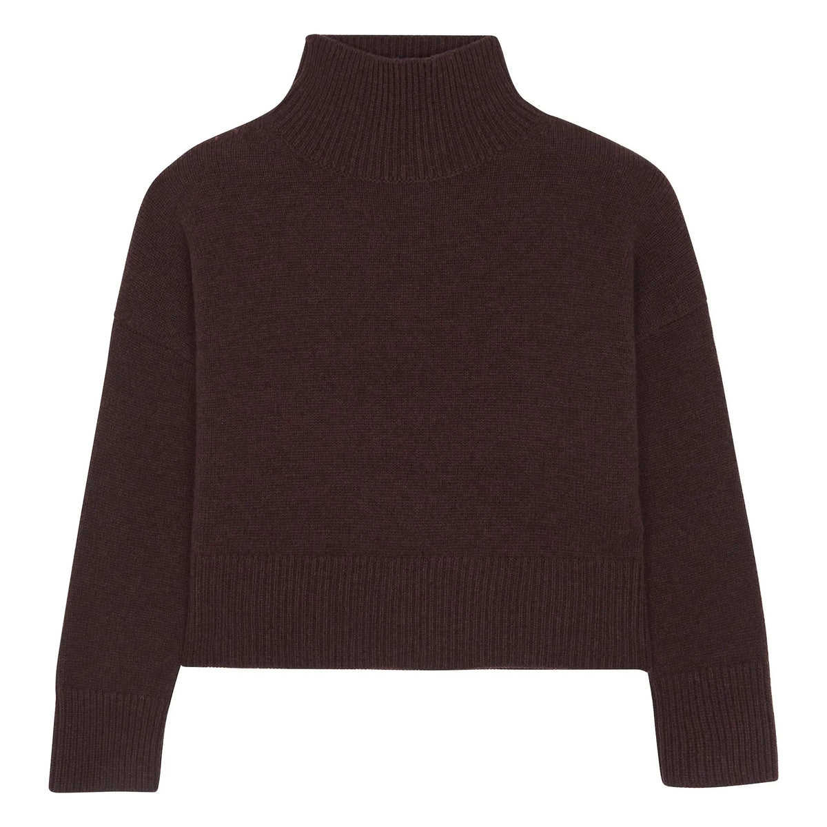 Kujten - Ulla Crop Cashmere Sweater | Coffee