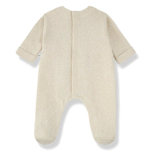 1+ in the family - Cardenac One-piece Romper and Footed Pants | Ecru