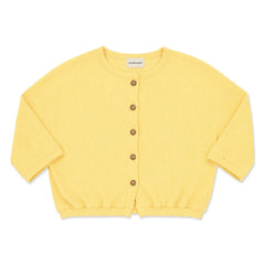 Poudre Organic - Zaatar Ribbed Cardigan | Yellow