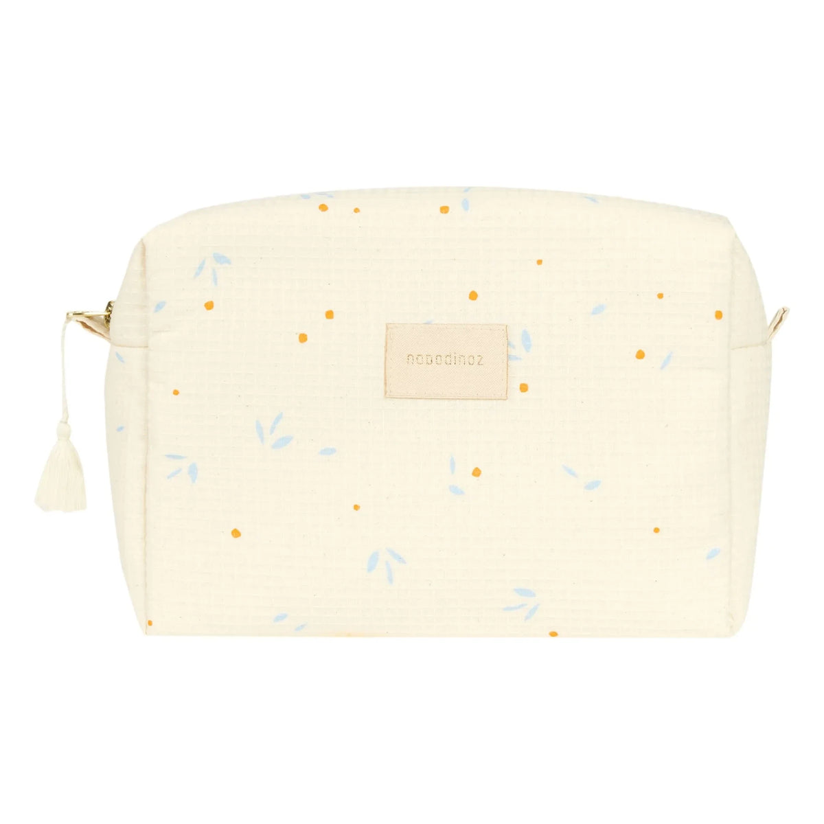 Nobodinoz - Canvas Bag Diva Orange Cherries | Beige