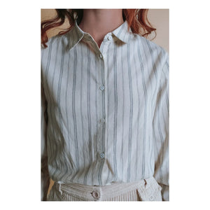Emile et Ida - Striped shirt Evelyne Khadi | Cream