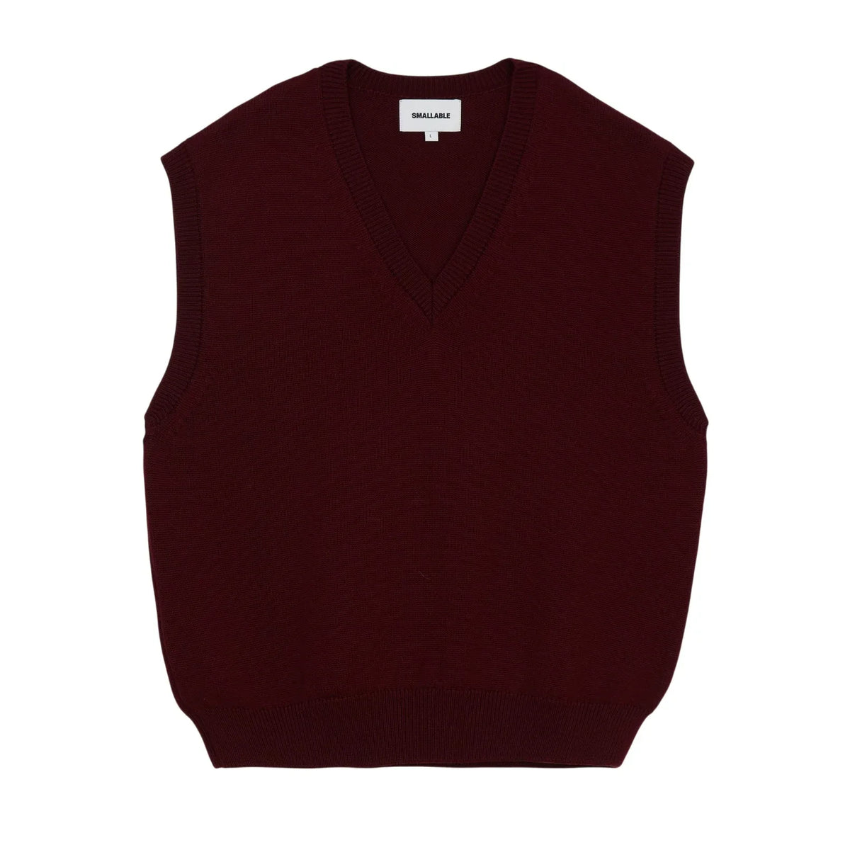 Smallable Man - Baxter Sleeveless Merino Wool Sweater | Burgundy