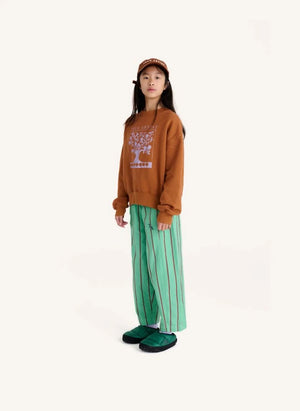 True Artist - Ex Libris organic cotton sweatshirt | Brown