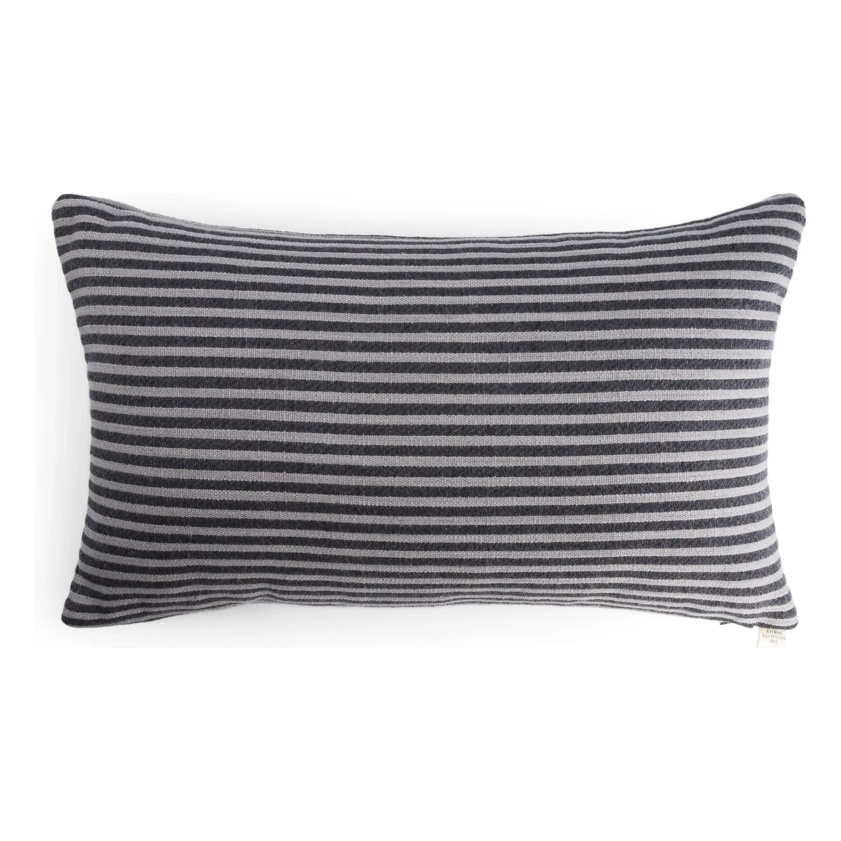 The Socialite Family - Striped Fabric Carino Rectangular Pillow | Brown
